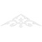 Ekena Millwork Pitch Whitman Architectural Grade PVC Gable Pediment, 36"W x 10 1/2"H x 1"P (7/12) GPP036X011X100WHI - alternate 5